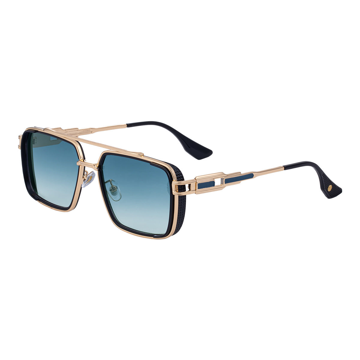 Vintage-Style Square Aviator Sunglasses