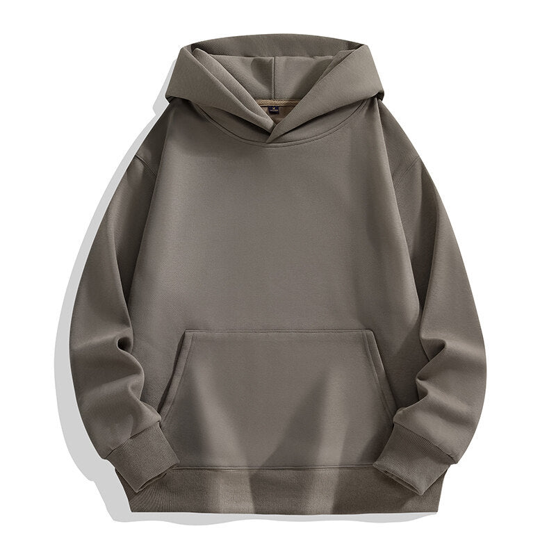Oversized Terrycloth Drop-Shoulder Hoodie