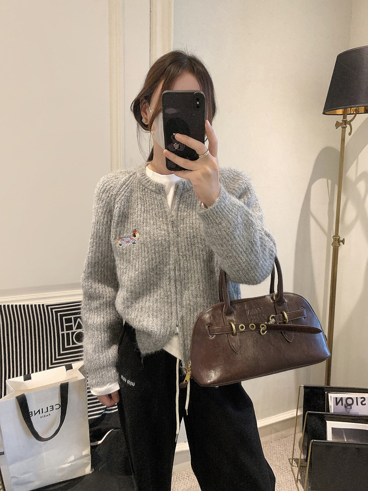 Knitted Cardigan Sweater