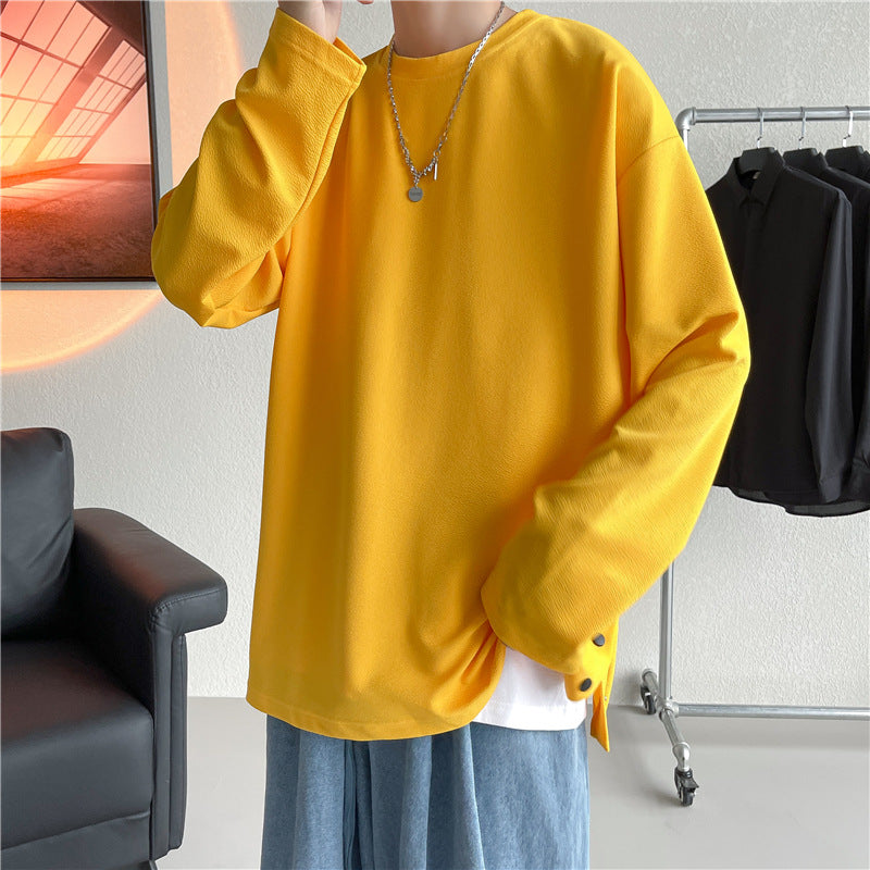 Oversized Long-Sleeve Casual Tee