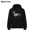 Dog-Printed Pullover Hoodie