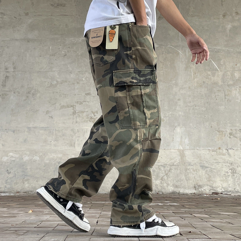 Heavyweight Vintage Loose-Fit Cargo Pants