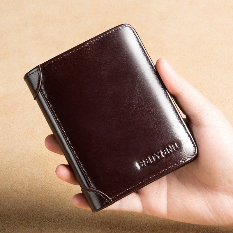 Men's Leather Bifold Wallet