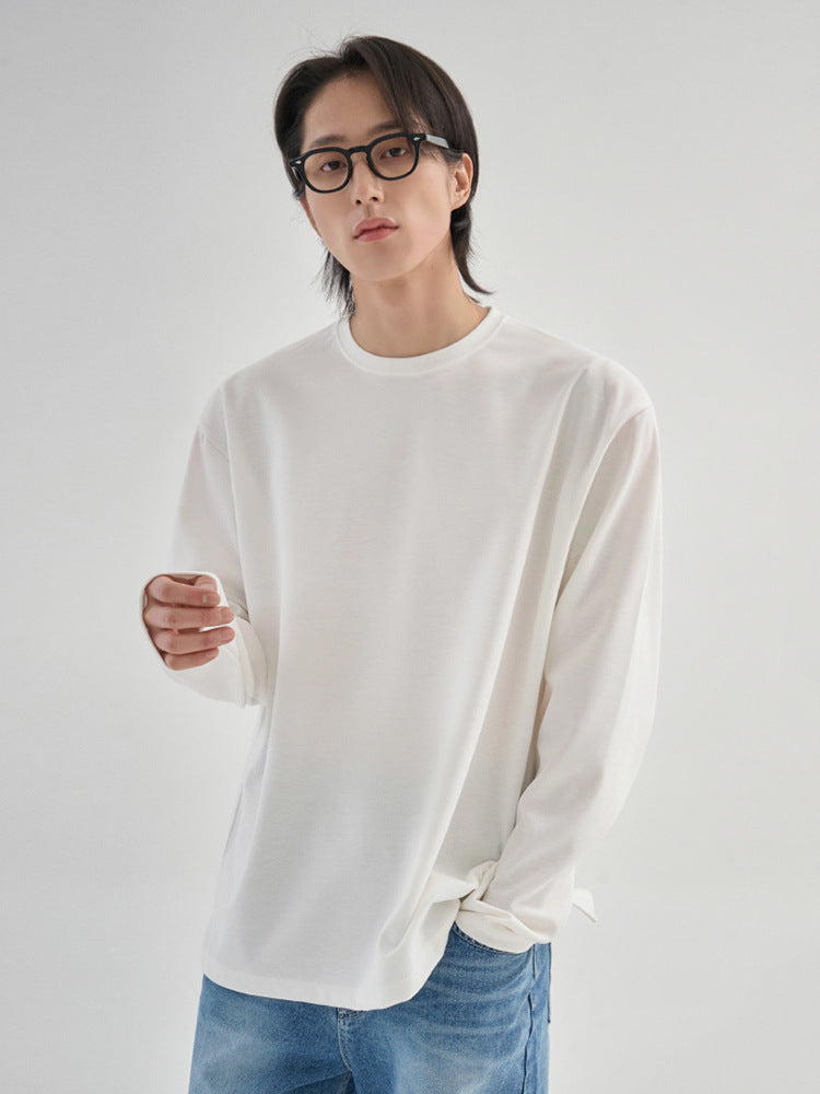 Casual Long-Sleeve Cotton Tee