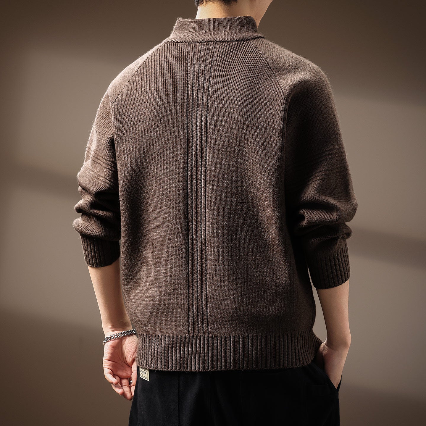 Premium Quarter-Zip Knit Pullover