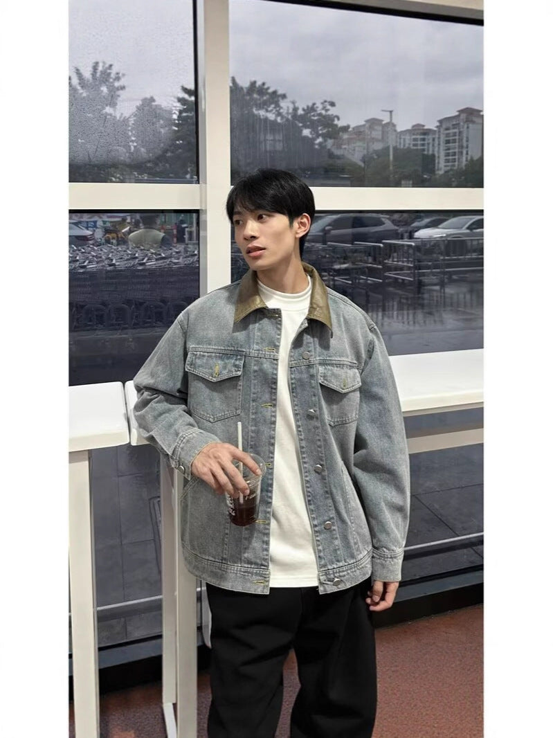 Vintage Distressed Denim Jacket