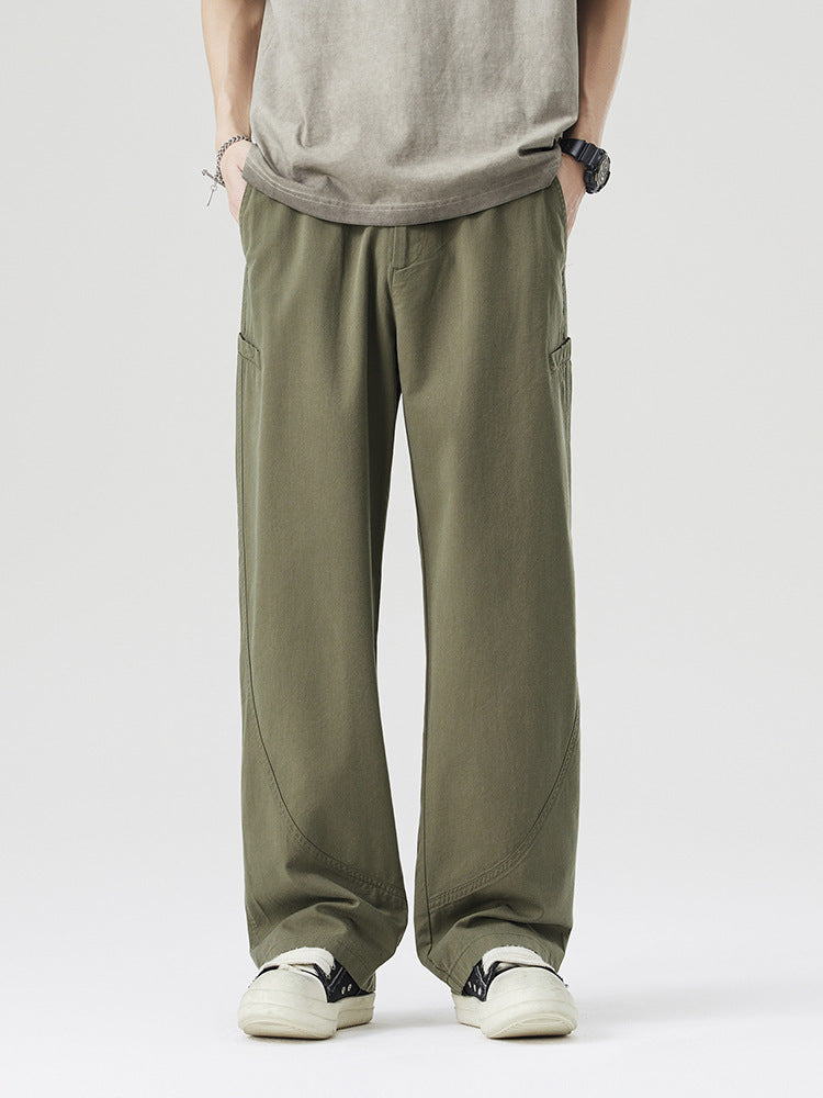 Wide-Leg Casual Trousers