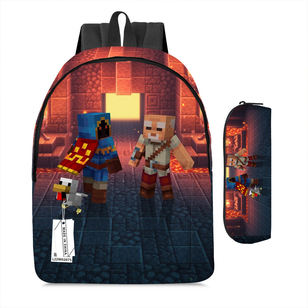 Pixel Game Backpack Set