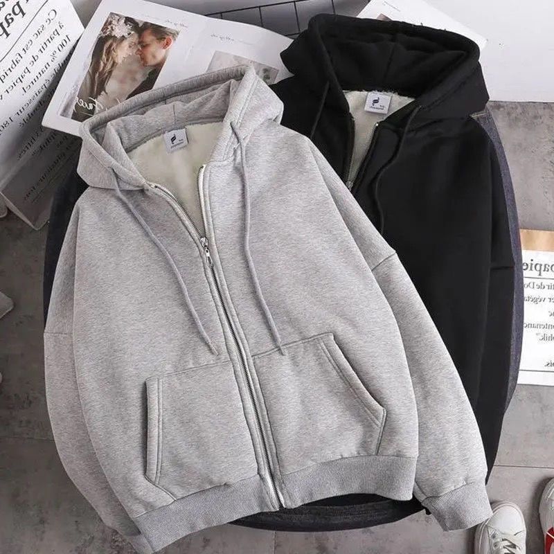 Zippered Fleece Hoodie