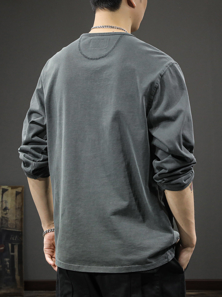 Men's Henley Long Sleeve T-Shirt