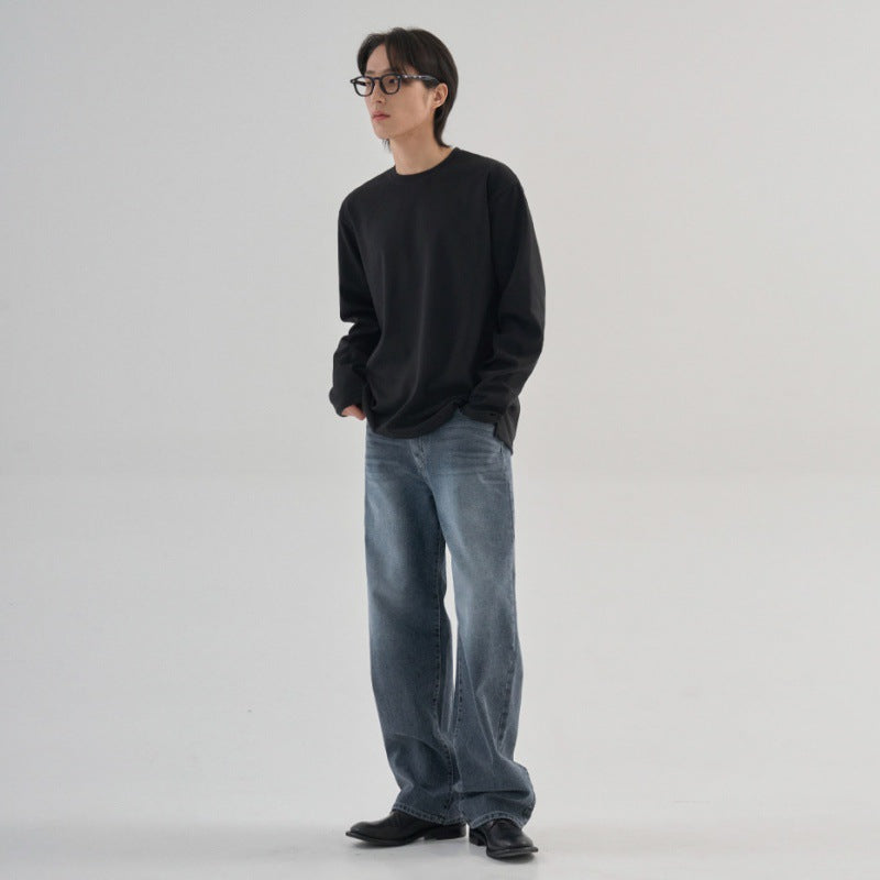 Casual Long-Sleeve Cotton Tee