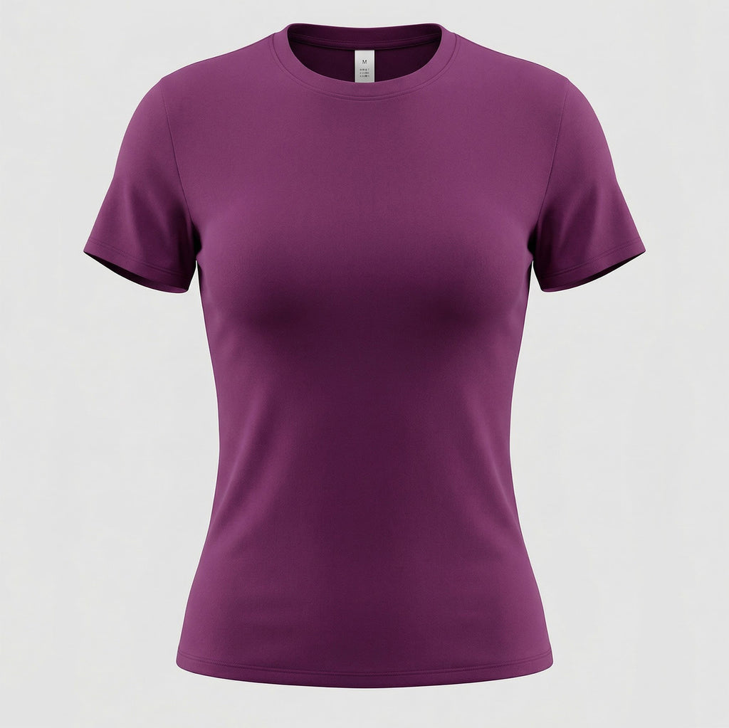 Slim-Fit Short-Sleeve Yoga Top