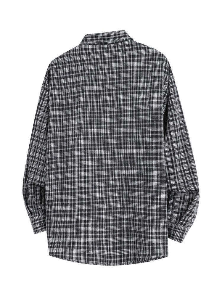 Oversized Plaid Flannel Shirt
