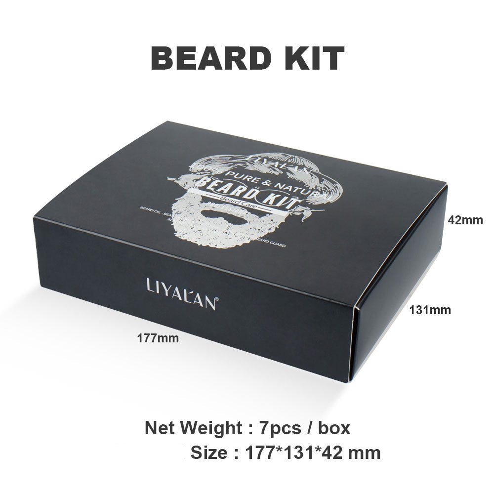 Cross Border Amazon Men's Beard Set Moisturizing Beard Balm, After Shaving Care Beard Oil Set Spot Wholesale