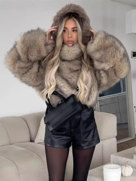 Women's Relaxed Faux Fur Jacket