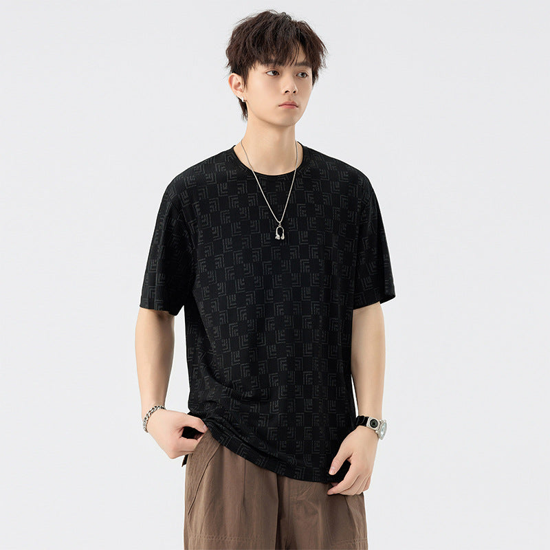 Geometric Print Oversized T-Shirt