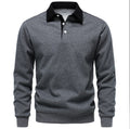 Long Sleeve Polo Sweatshirt