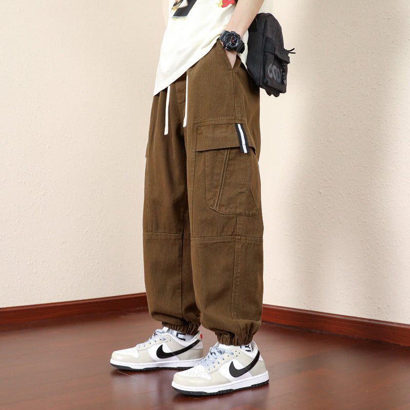 Men's Multi-Pocket Loose Fit Cargo Trousers