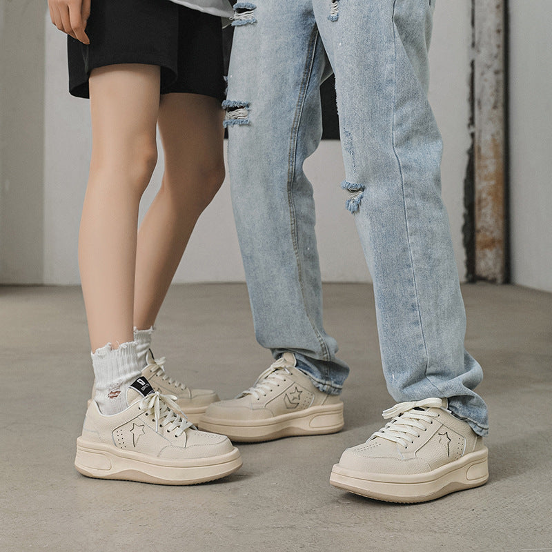Star Embossed Retro Sneakers