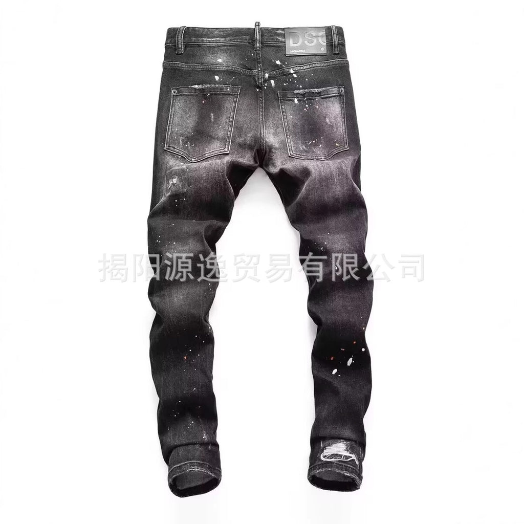 AMIRI Distressed Embroidered Jeans