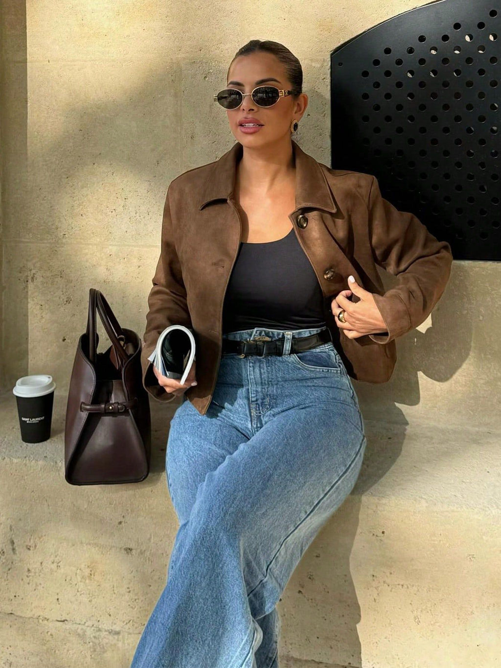 Women's Faux Suede Short Jacket