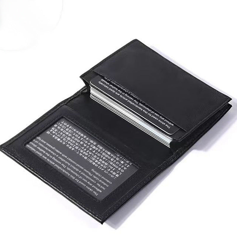 Woven Leather Card Holder