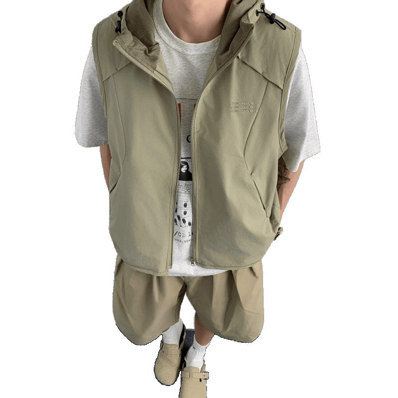 High Street Hooded Utility Gilet