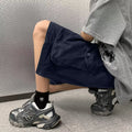 Multi-Pocket Workwear Cargo Shorts