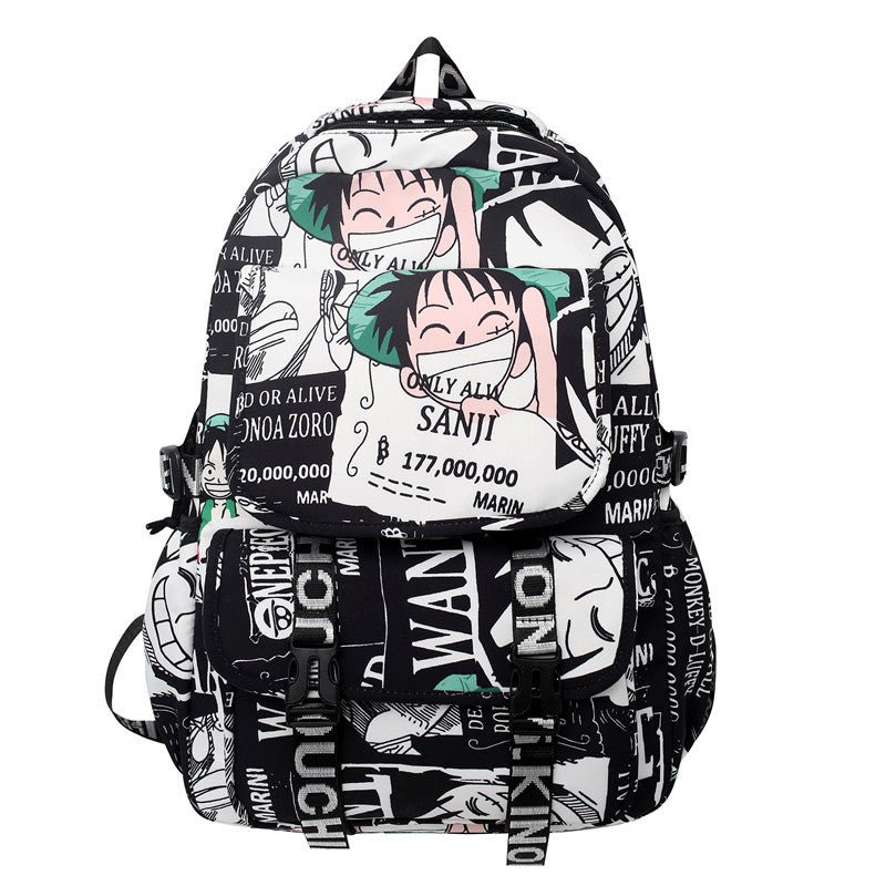 Anime Print Backpack