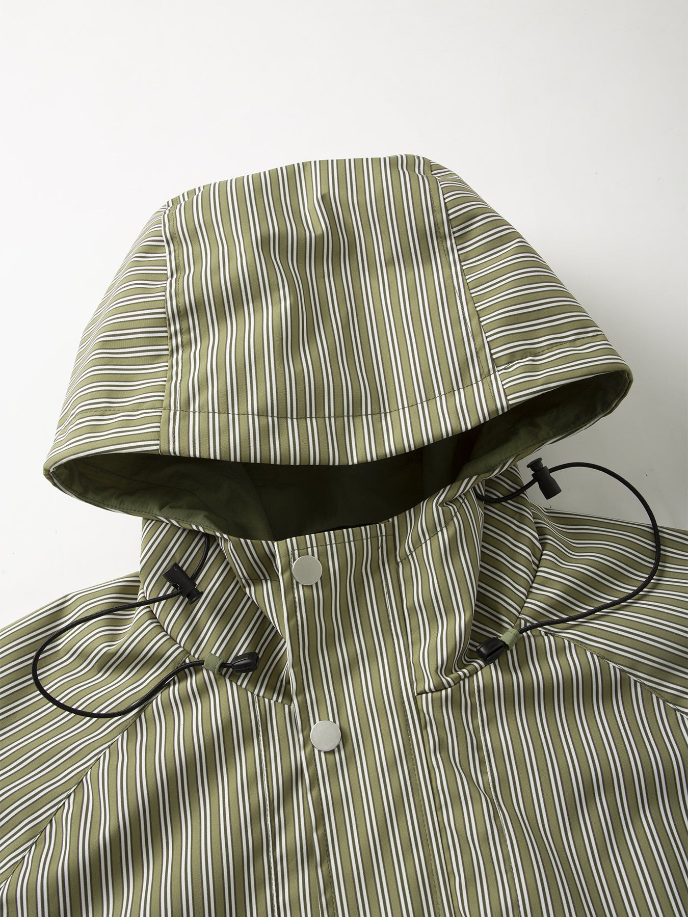 Technical Stripe Hooded Shell