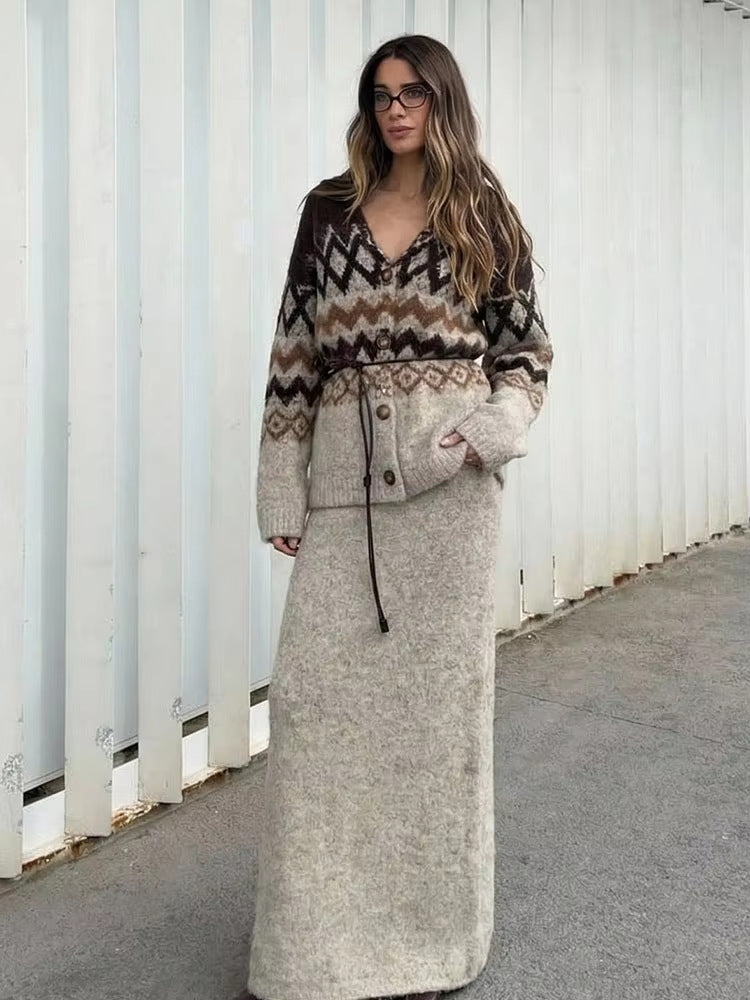 Women's Textured Button Sweater Top