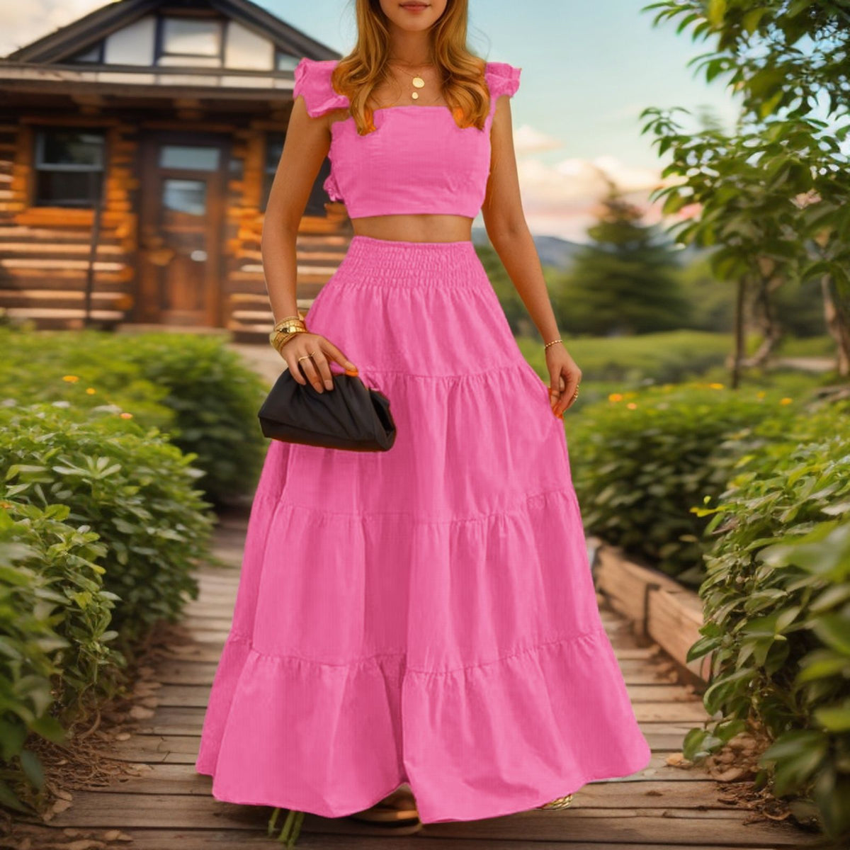 Two-Piece Swing Dress Set