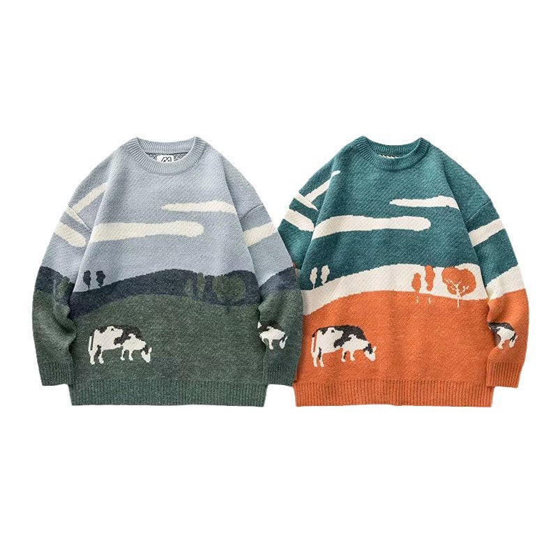 Pastoral Landscape Sweater
