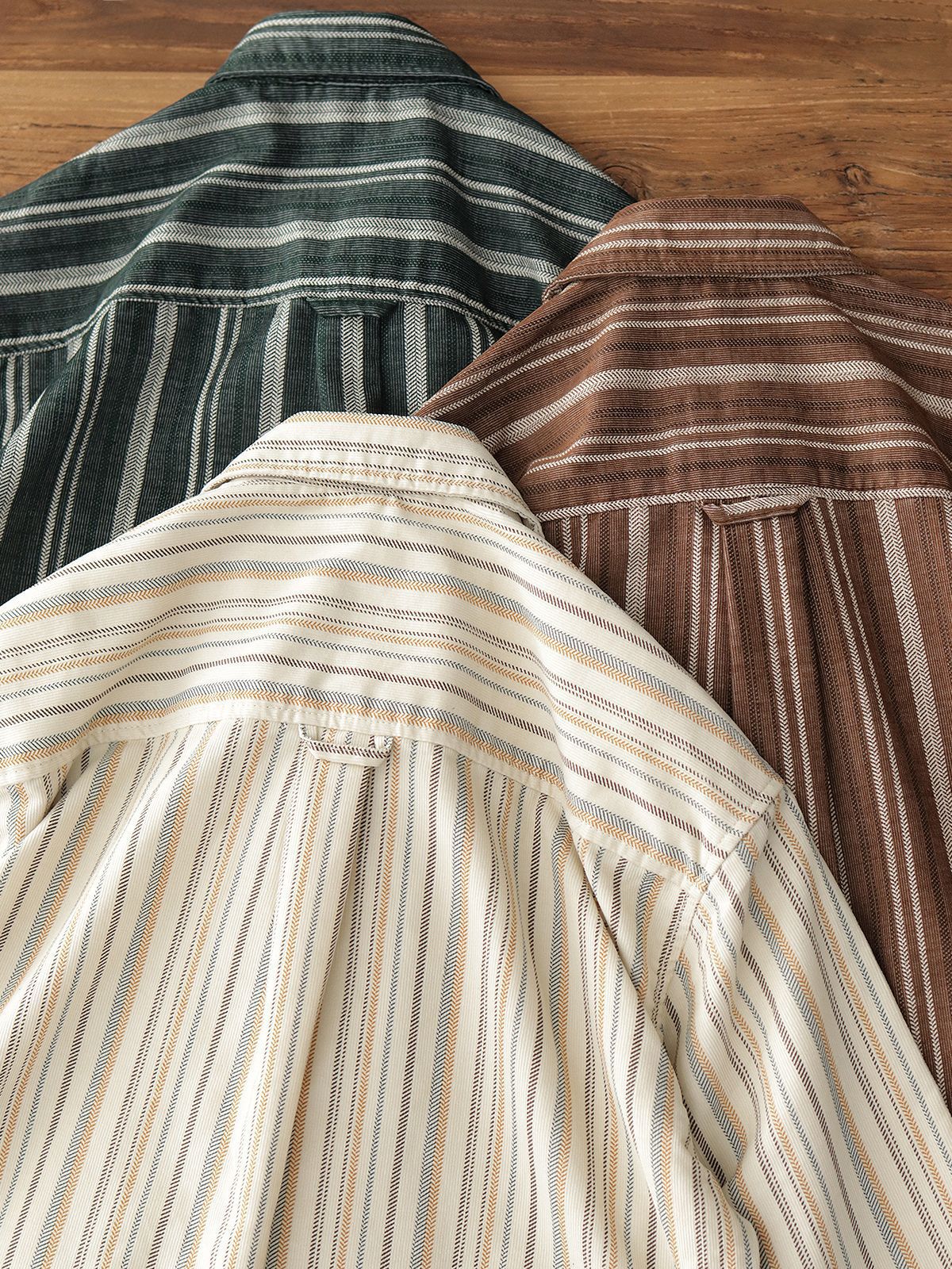 Retro Striped Corduroy Overshirt