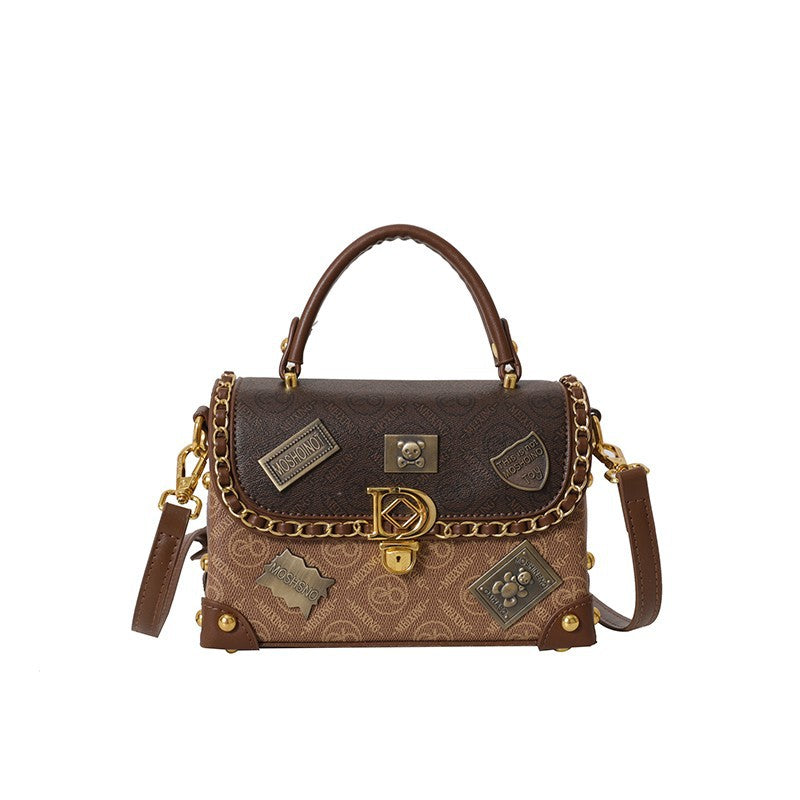 Embellished Top-Handle Satchel