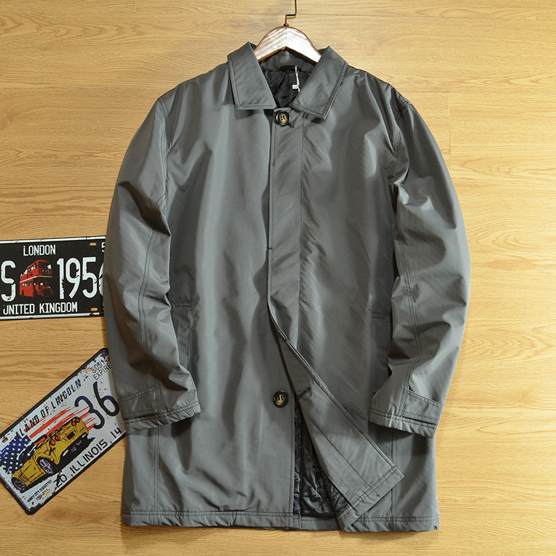 Padded Trench Overcoat