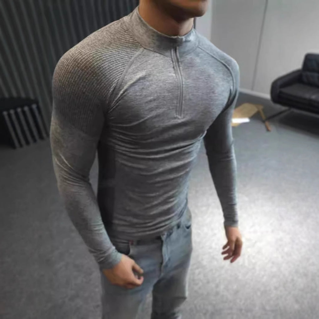 Seamless Zip-Up Training Top