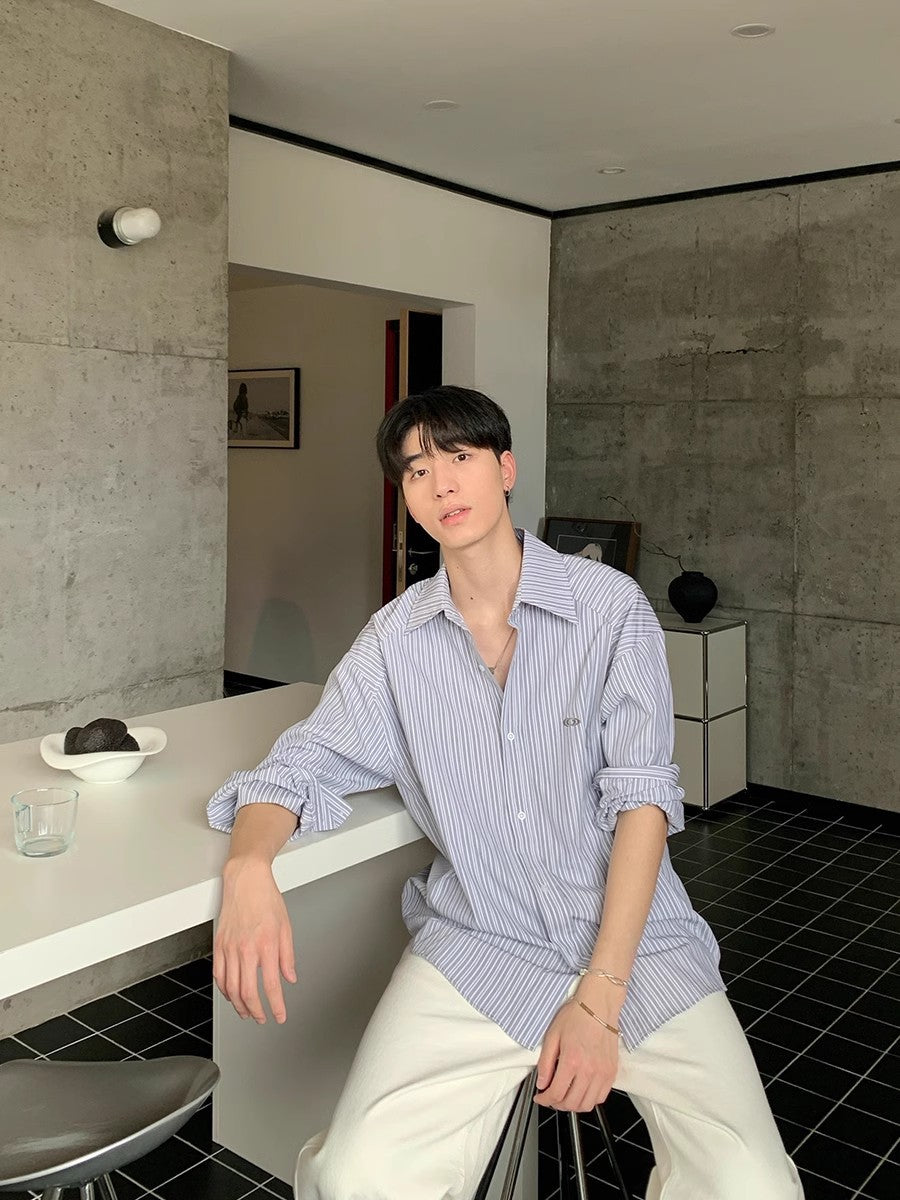 Striped Overshirt Jacket