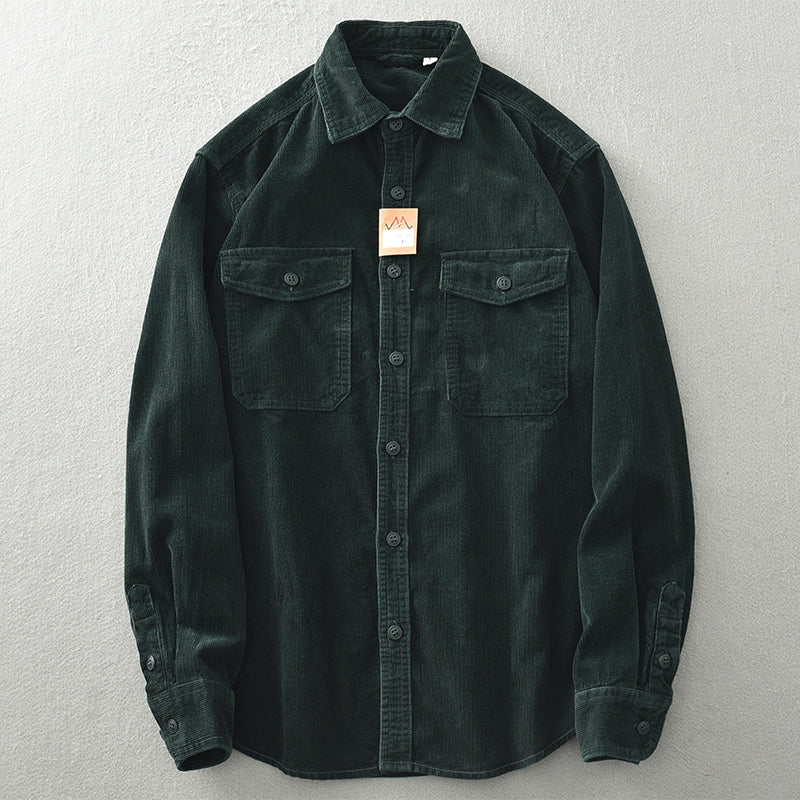 Premium Corduroy Utility Overshirt