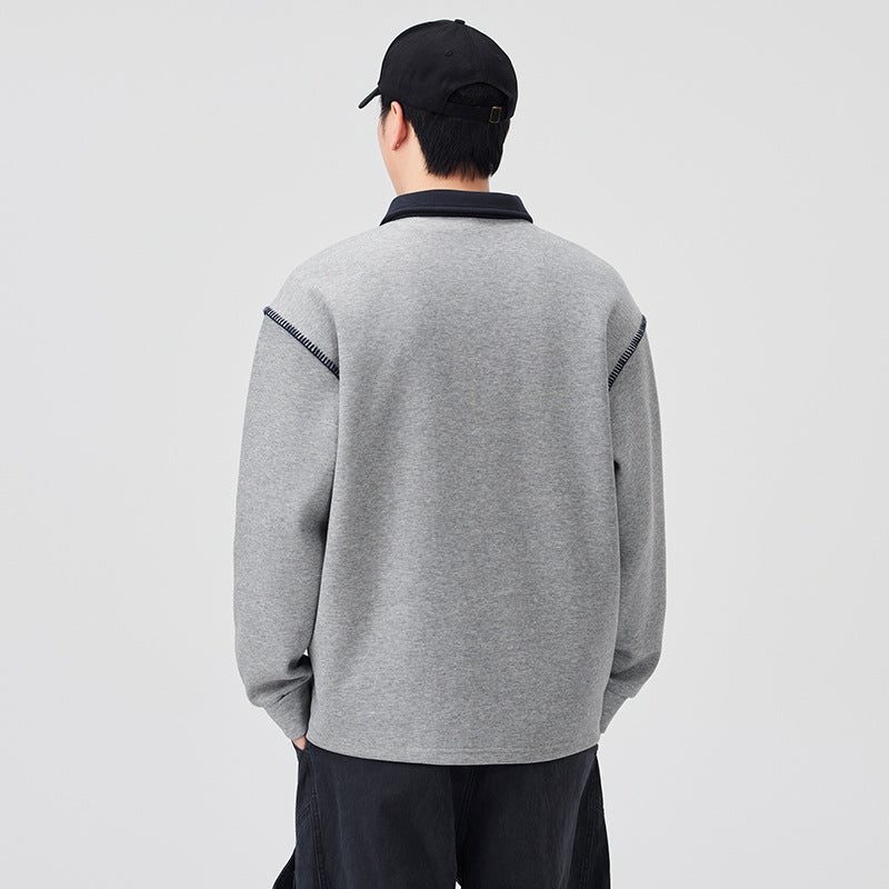 Men's oversized polo shirt.