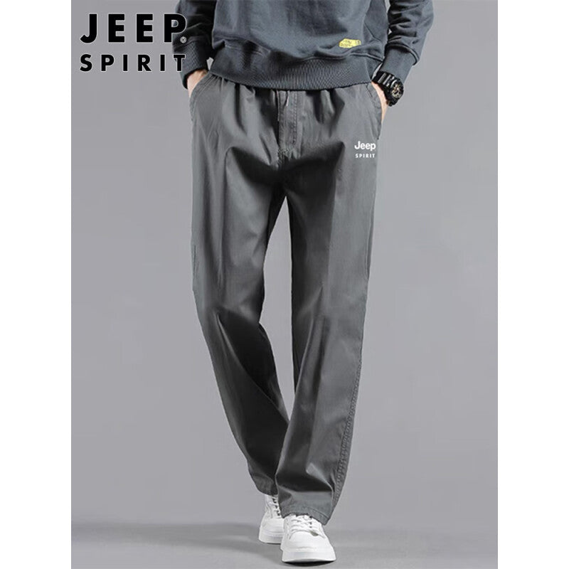 Casual Straight-Leg Pants