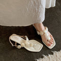 Shell-Detail Strap Sandals
