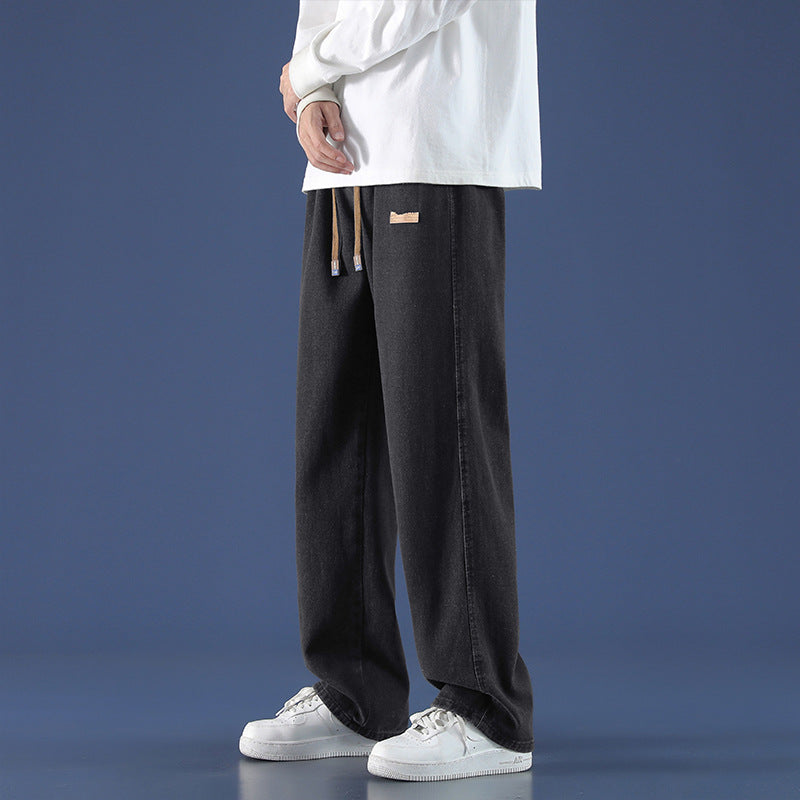 Baggy Straight-Leg Trousers