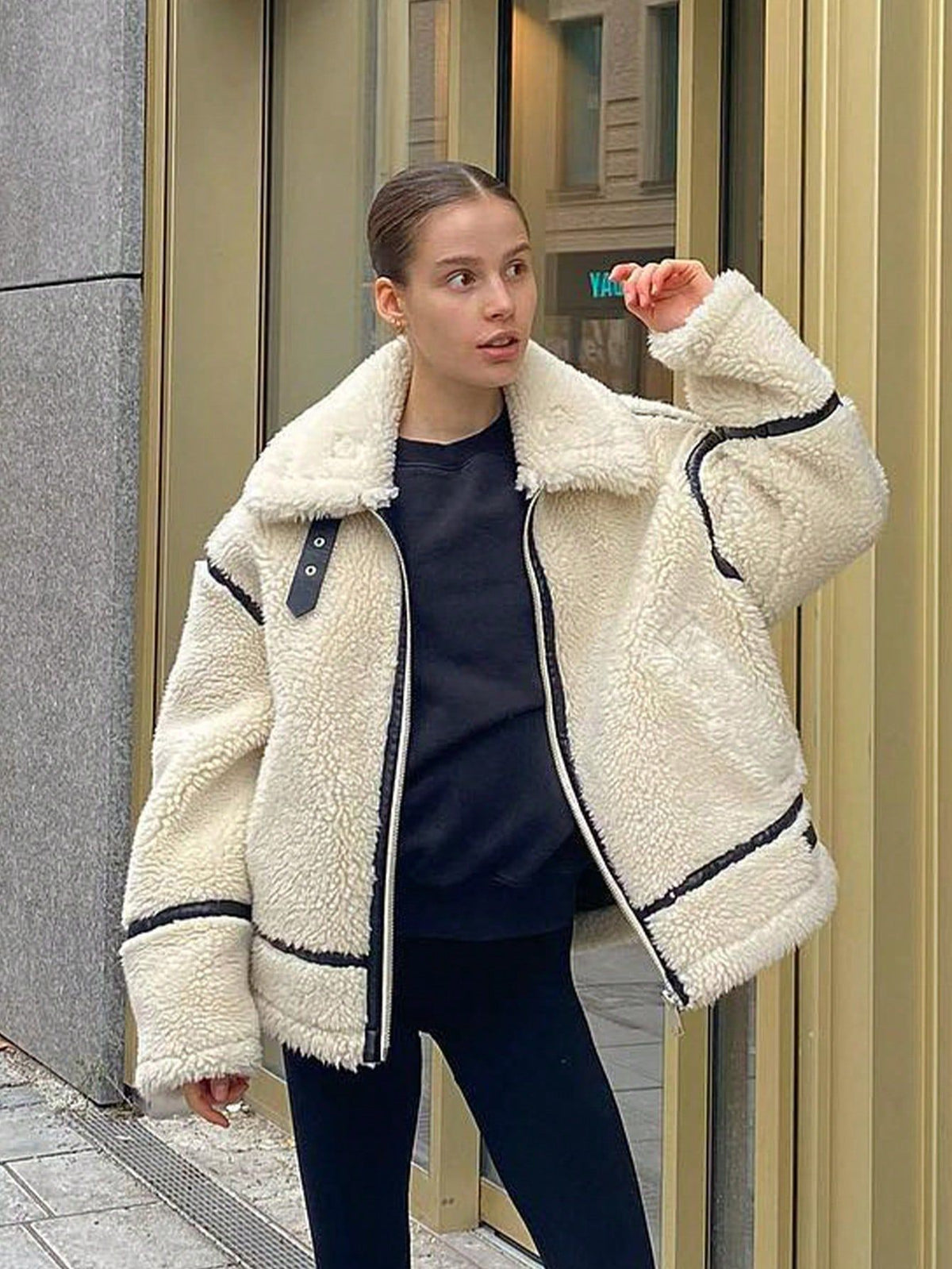 Women's Shearling-Style Jacket