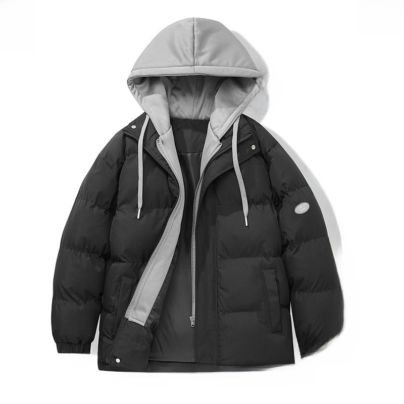 Cotton fake two piece