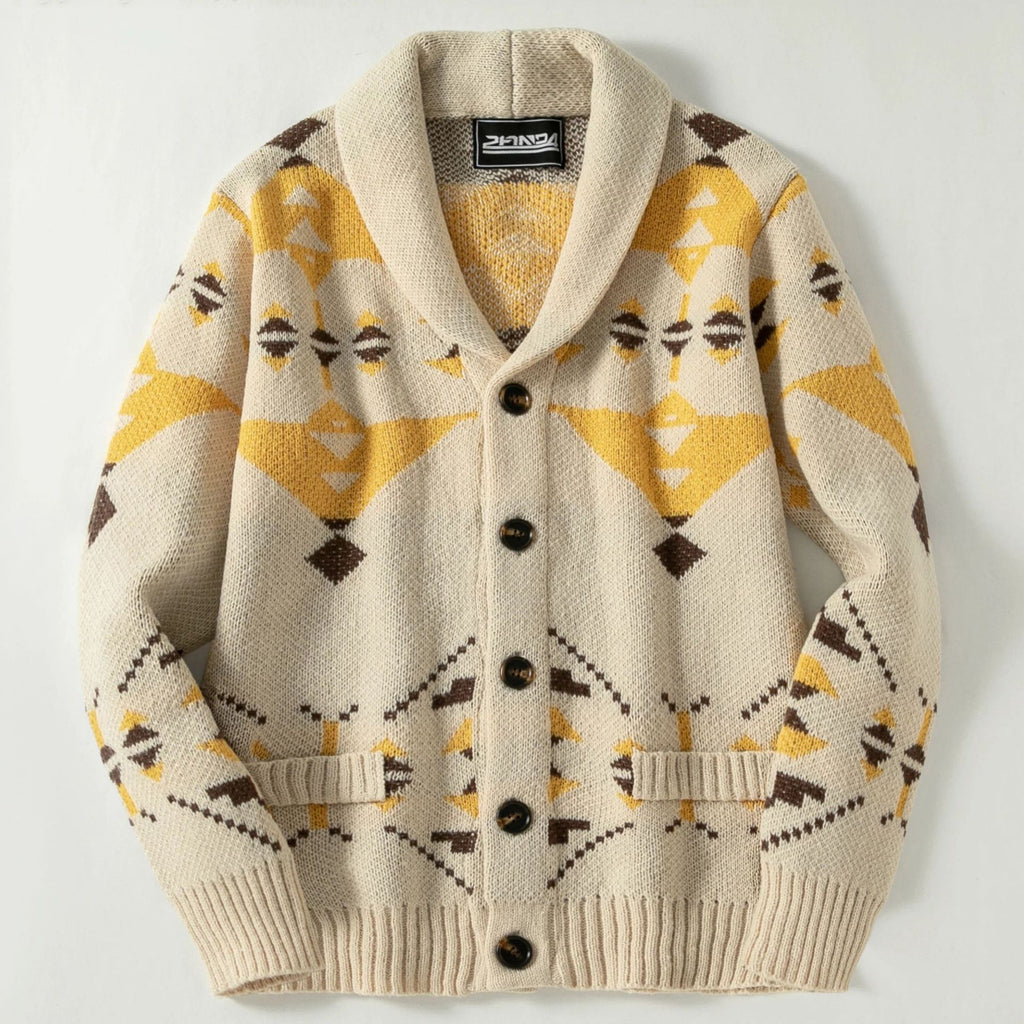 Men’s Southwestern Jacquard Cardigan