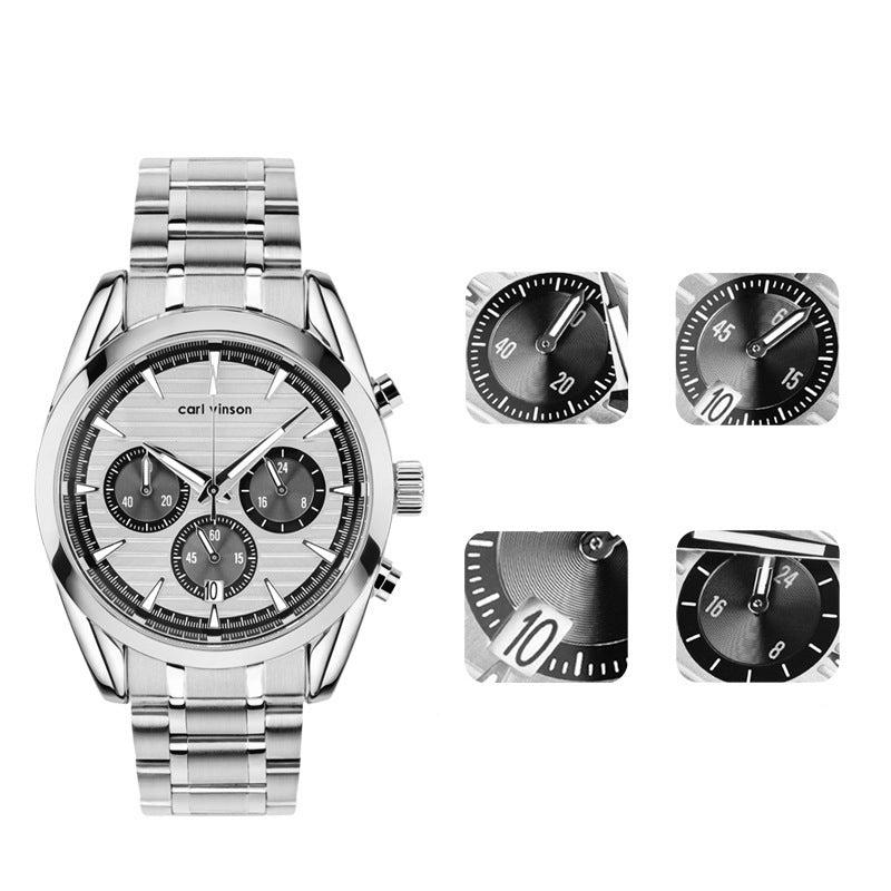 Cross-border popular men's watches multi-functional waterproof quartz watches wholesale Douyin Kuaishou live broadcast hot sale men's watches