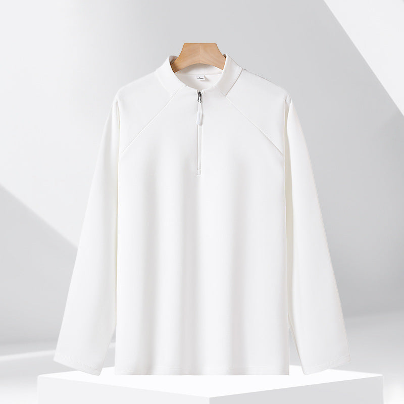 Half-Zip Stand Collar Sweatshirt