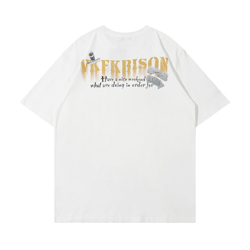 Retro Hip-Hop Print T-Shirt