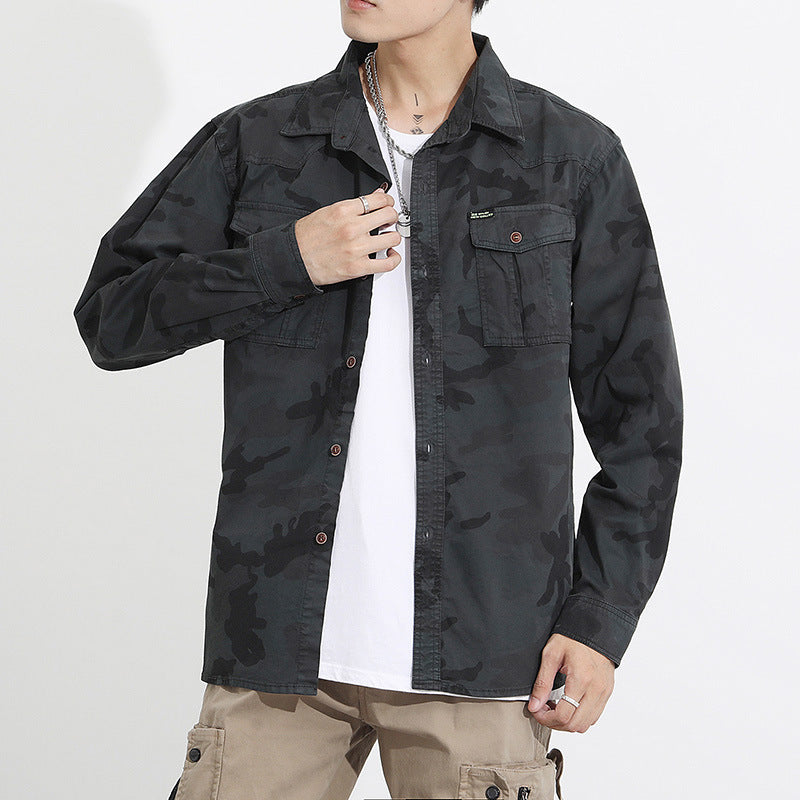 Men’s Oversized Camo Workwear Overshirt